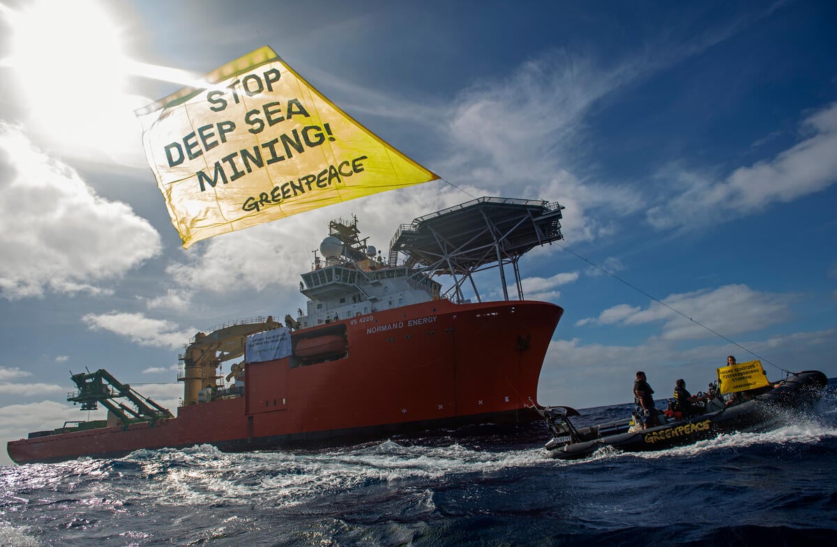 Protest against Deep Sea Mining in the Pacific